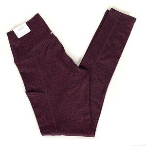 Aerie Cool Play Move Brushed Leggings Burgundy - M